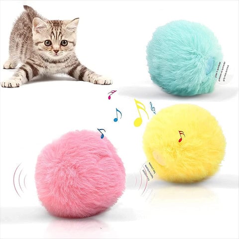Smart interactive ball for cats